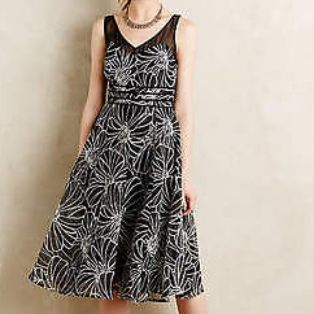 ANTHROPOLOGIE Calendula Party Dress 8P NWT